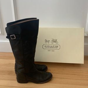 Coach all leather boots, size 8 1/2